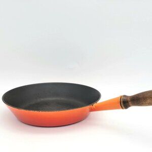 vintage Le Creuset cast iron skillet